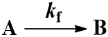 Kinetic scheme first order irreversible reaction
