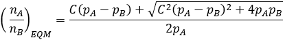 equilibrium phenotype ratio at equilibrium in terms of conservation