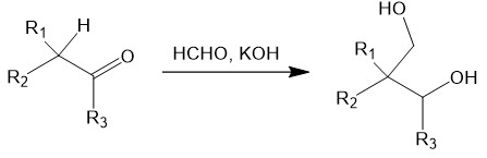 Tollens condensation reaction products using ketone substrates